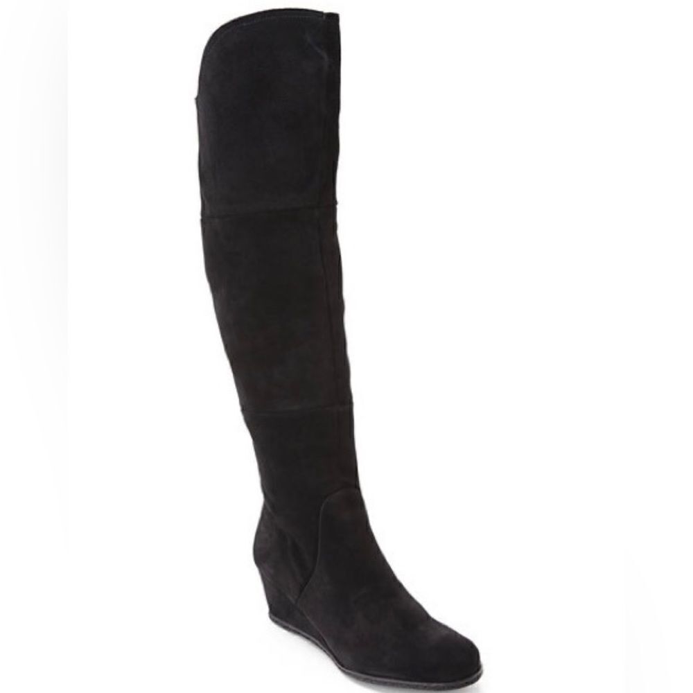 FRANCO Sarto abela- grayish-Black suede over-the-knee boots